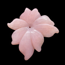 Load image into Gallery viewer, Peruvian Opal 45cts Flower Pendant Bead | 45x42x6mm | Pink | 1 Pendant Bead |