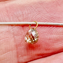 Load image into Gallery viewer, 0.5cts Champagne Diamond Briolette 18K White Gold Pendant | 5x4mm |