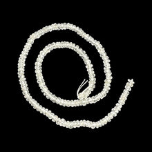 Load image into Gallery viewer, Dazzle 17cts White Sapphire Faceted 8 inch Bead Strand | 2.5x1.5-2x1mm | 3294HS