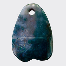 Load image into Gallery viewer, Hand Carved Bloodstone Jasper Bead Pendant Bead | 60x43x6mm | 1 Bead |