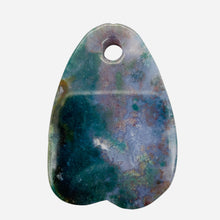 Load image into Gallery viewer, Hand Carved Bloodstone Jasper Bead Pendant Bead | 60x43x6mm | 1 Bead |