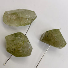 Load image into Gallery viewer, Rutilated Quartz Incredible Centerpiece Beads | 32x13mm to 27x18mm | 3 Beads |