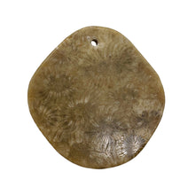 Load image into Gallery viewer, Coral Fossilized with Tiny Critters Pendant Bead | 46x43x8mm | 1 Bead |