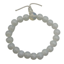 Load image into Gallery viewer, Opalite (Opalized Glass) 8mm Beads | 6 to 7 Inch | White Opalescent | 21 Beads |