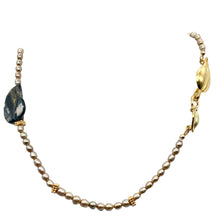 Load image into Gallery viewer, Ocean Jasper Pearl 14K Gold Filled Necklace| 22" |Green/Silver/Gold | 1 Necklace