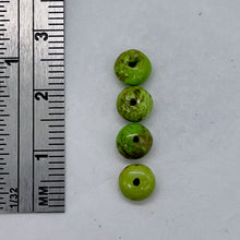 Load image into Gallery viewer, Gaspeite High Grade 6mm Rondelle Beads | 6mm | Green Brown | 4 Beads |