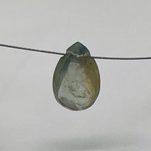 Load image into Gallery viewer, Natural Grey Blue Sapphire Faceted Briolette Bead | 1.7 ct | 10x6x3mm |
