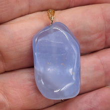 Load image into Gallery viewer, Blue Chalcedon 14K Gold Filled Designer Pendant | 2" Long | Blue | 1 Pendant |