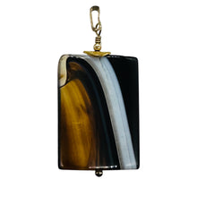 Load image into Gallery viewer, Semi Precious Stone Jewelry Sardonyx Agate Pendant Necklace 14Kgf | 1 3/4" Long|