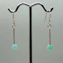 Load image into Gallery viewer, Seafoam Peruvian Opal & Sterling Silver Earrings 6134
