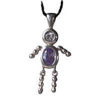 Load image into Gallery viewer, June! Crystal Kid Boy & Silver Pendant 9924Fb