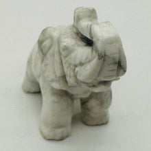 Load image into Gallery viewer, Trumpeting Elephant Carved Figurine | 1 Figurine| | 2 1/4 x 1 3/8" | White, Gray