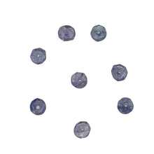 Load image into Gallery viewer, 4 Tanzanite Faceted From 3x1.25mm to 2.5x1mm Roundel Beads 009713