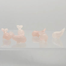 Load image into Gallery viewer, Splash Rose Quartz Whale Animal Beads