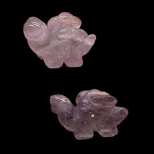 Load image into Gallery viewer, Dinosaur Ice Amethyst Stegosaurus Animal Beads | 21x11x8mm | Lilac