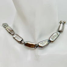 Load image into Gallery viewer, Rare Rectangular Platinum FW Coin Pearl Strand 105223