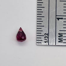 Load image into Gallery viewer, Merlot Zircon Gemstone .45 ct Briolette Bead | 5x3.1mm | Red | 1 Pendant Bead |