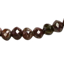 Load image into Gallery viewer, 6 Natural Red 1.72cts Diamond Faceted Roundel Beads 9527AX