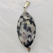 Load image into Gallery viewer, White and Blake Spotted Mookaite Sterling Silver Pendant! | 2 1/4" Long |