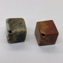 Load image into Gallery viewer, 2 Ocean Jasper 14x14x14mm Cubes 1408