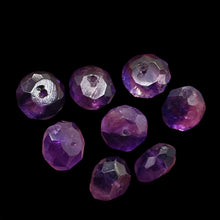 Load image into Gallery viewer, Amethyst Faceted Rondelle Bead Parcel | 8x5mm | Purple | 8 Beads |