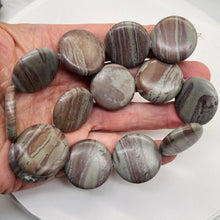 Load image into Gallery viewer, 3 Martian Landscape Jasper Disc Pendant Beads 009195