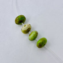 Load image into Gallery viewer, Gaspeite High Grade 6mm Rondelle Beads | 6mm | Green Brown | 4 Beads |