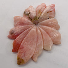 Load image into Gallery viewer, Peruvian Opal 131ct Carved Flower Pendant Bead| 97x60x5mm| Pink| 1 Pendant Bead|