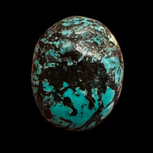 Load image into Gallery viewer, Turquoise 17g Natural Focal Nugget Pendant Bead| 28x24x16mm| Blue, Black| 1 Bead