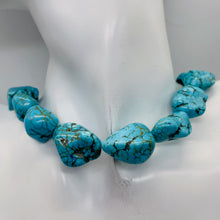 Load image into Gallery viewer, Turquoise Howlite 31x18 to 14x16mm Bead Strand 110171A
