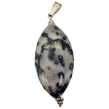 Load image into Gallery viewer, White and Blake Spotted Mookaite Sterling Silver Pendant! | 2 1/4" Long |
