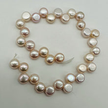 Load image into Gallery viewer, Top Drilled Button 7-7.25x4mm Lavender Pink FW Pearl 8" Strand 4761