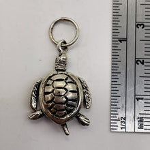 Load image into Gallery viewer, Turtle Sterling Silver Sea Dweller Pendant | 1 1/4" Long | Silver | 1 Pendant |