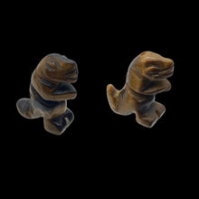 Load image into Gallery viewer, T-Rex Dinosaur 2 Tiger's Eye Tyrannosaurus Rex Beads | 21x18x7.5mm | Golden