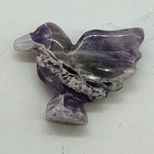 Load image into Gallery viewer, Lovely Hand Carved Amethyst Dove Figurine Worry Stone