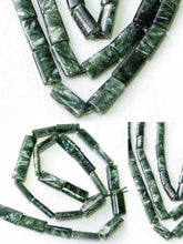 Load image into Gallery viewer, Siberia Premuim Russian 16x8mm Seraphinite Bead Strand 108992
