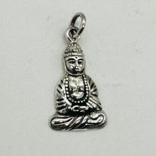 Load image into Gallery viewer, Buddha Sterling Silver Pendant | 1 1/4" Long | Silver | 1 Pendant |