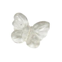 Load image into Gallery viewer, Fluttering Clear Quartz Butterfly Figurine/Worry Stone | 21x18x7mm | Clear