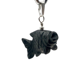 Load image into Gallery viewer, Hematite Koi Fish Pendant Necklace | Semi Precious Stone Jewelry|Silver Pendant