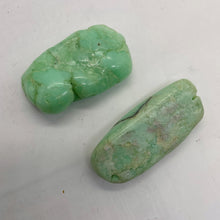Load image into Gallery viewer, Chrysoprase Nuggets 32g Natural Pendant Beads| 16x19x12mm, 42x24x12mm| Green| 2|