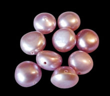 Load image into Gallery viewer, 9 Beads of Sweet Lavender Pink FW Pearls 8 to 8.5mm 4478