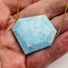 Load image into Gallery viewer, 106cts Druzy One Natural Hemimorphite Pendant Bead | Blue | 38x32x10mm| 1 Bead |