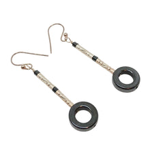 Load image into Gallery viewer, Hematite and Sterling Silver Designer Earrings 310707