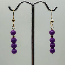 Load image into Gallery viewer, Phosphosiderite Dangle 14K Gold Filled Earrings | 1 1/2" long | Lavender |