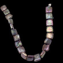 Load image into Gallery viewer, Peacock Bronze Square Coin FW Pearl 8 inch Strand 9454HS