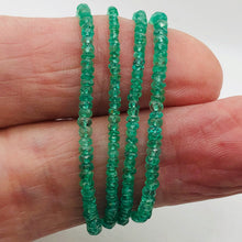 Load image into Gallery viewer, Emerald Faceted Rondelle Beads | 2-2.5 mm | Green | 10 Beads |