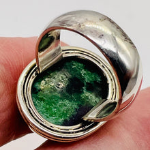 Load image into Gallery viewer, Gemstone Oval Ruby Zoisite Sterling Silver Ring| Size 7.5 | Green Red | 1 Ring |