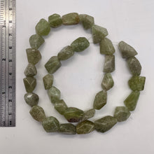 Load image into Gallery viewer, Misty Apple Green Apatite Nugget Bead Strand 109532