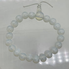 Load image into Gallery viewer, Opalite (Opalized Glass) 8mm Beads | 6 to 7 Inch | White Opalescent | 21 Beads |