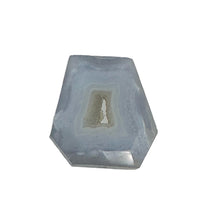 Load image into Gallery viewer, Chalcedony Druzy 27ct Designer Cut Pendant Bead| 22x21x8mm| Blue|1 Pendant Bead|
